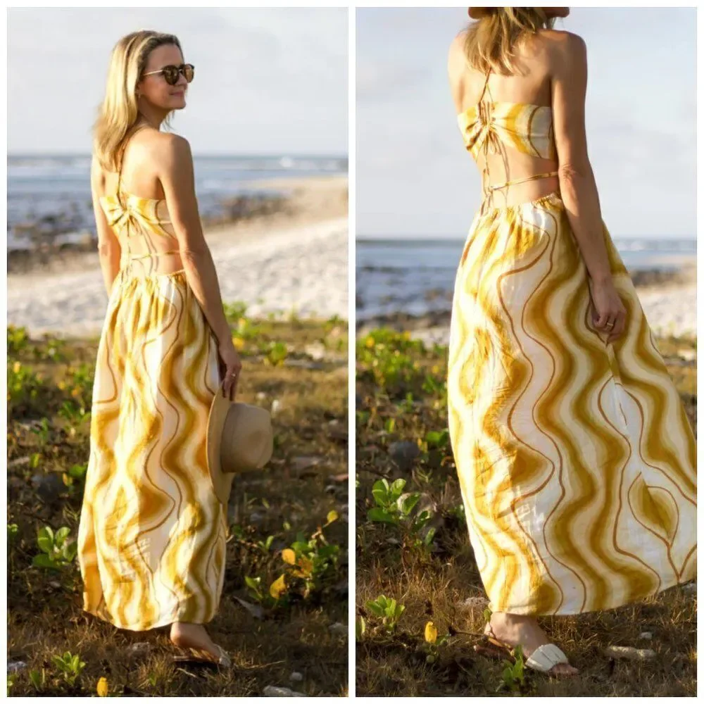 FAITHFULL THE BRAND La Piedra Maxi Dress in Talamanca Print